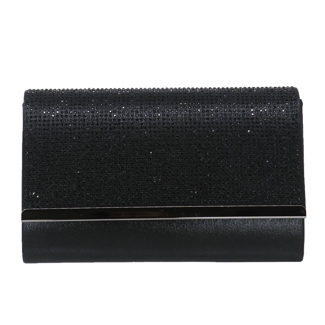 Taxi Sparkle Front Clutch Black, Silver or Navy