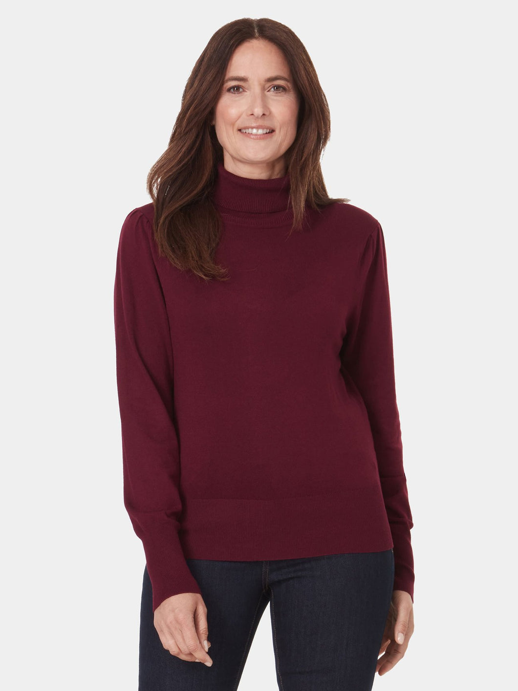 Lois Gayle Long Sleeve Turtleneck Sweater Pullover in Porto