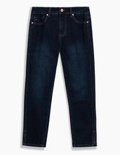 Load image into Gallery viewer, Lois Georgia Darkstone Mid-High Waist Cropped Skinny Leg Stretch Jeans
