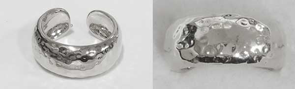 Merx Sofistica Rhodium Textured Ring