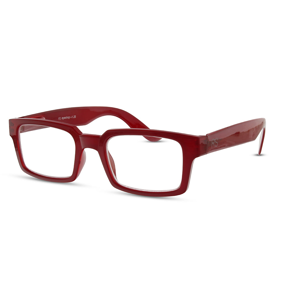 RSeyeshop Red Square Frame Reading Glasses