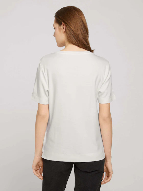 Tom Tailor Half Sleeve Round Boutique Style – Neck Basic T-Shirt