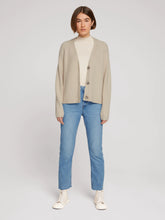 Load image into Gallery viewer, Tom Tailor V-Neck Cardigan in Light Cashew Beige or Neon Lime
