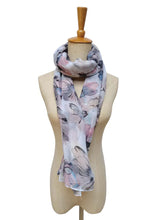 Load image into Gallery viewer, B.lush Light Grey Multi Floral Print Scarf
